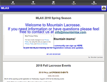 Tablet Screenshot of mountainlax.com